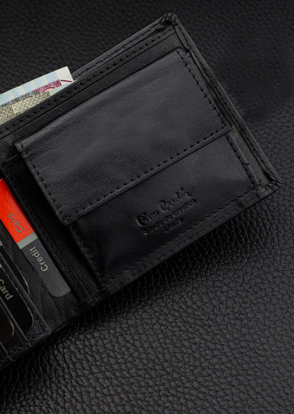 Vyriška piniginė Pierre Cardin, su RFID apsauga, juoda 5288206