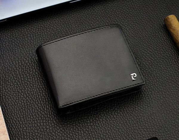 Vyriška piniginė Pierre Cardin, su RFID apsauga, juoda 5288306
