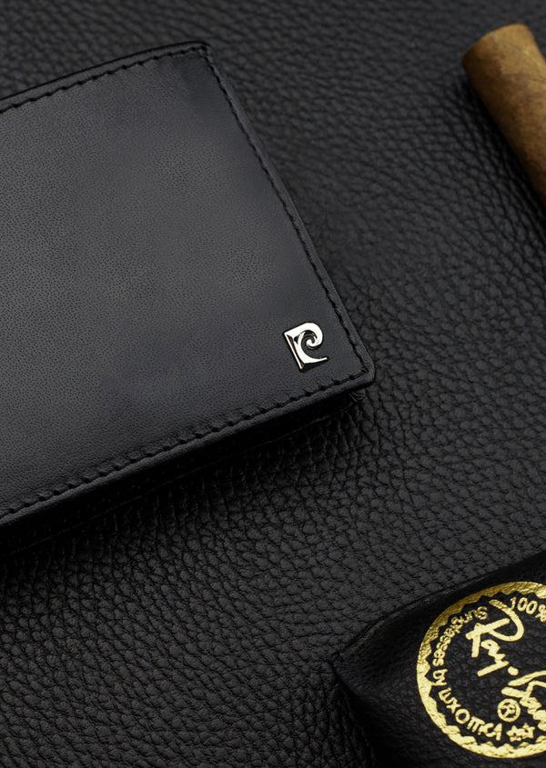 Vyriška piniginė Pierre Cardin, su RFID apsauga, juoda 5288306