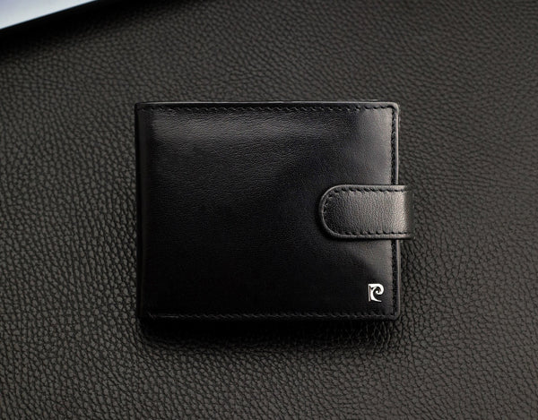 Vyriška piniginė Pierre Cardin, su RFID apsauga, juoda A5288306