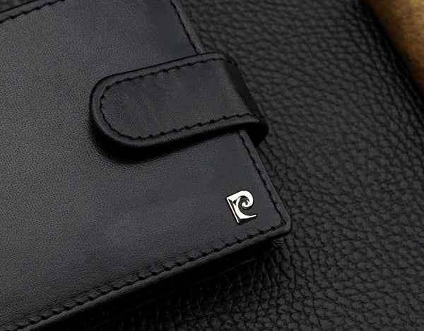 Vyriška piniginė Pierre Cardin, su RFID apsauga, juoda A5288306