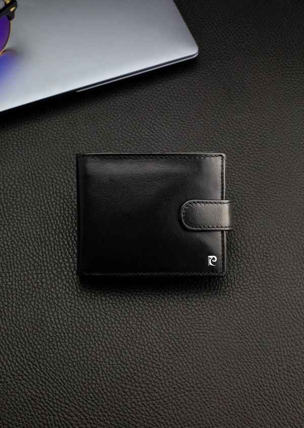 Vyriška piniginė Pierre Cardin, su RFID apsauga, juoda A5288306