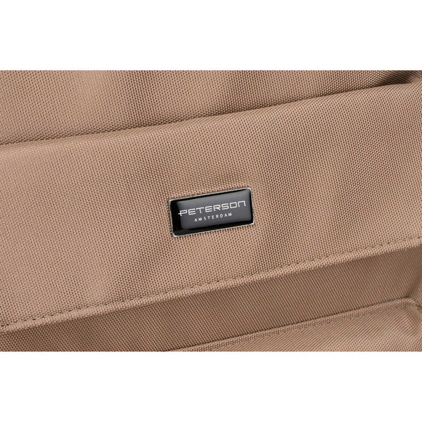„Peterson“ kabininė kuprinė su reguliuojamomis petnešomis, ruda, tekstilinė RT56