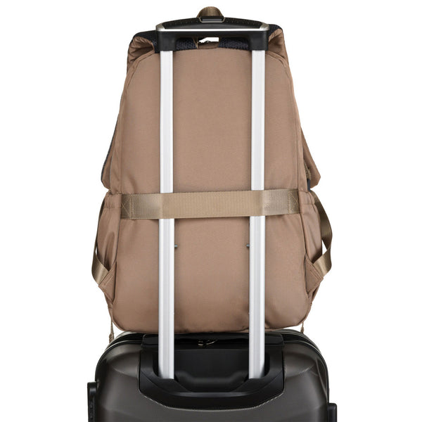 „Peterson“ kabininė kuprinė su reguliuojamomis petnešomis, ruda, tekstilinė RT56