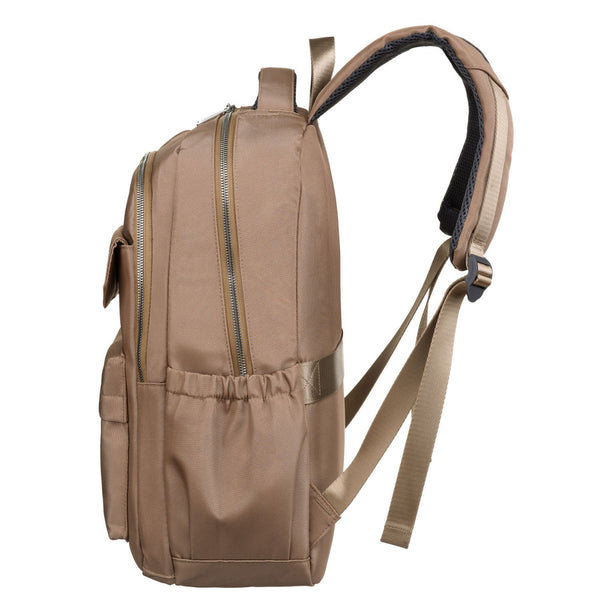 „Peterson“ kabininė kuprinė su reguliuojamomis petnešomis, ruda, tekstilinė RT56