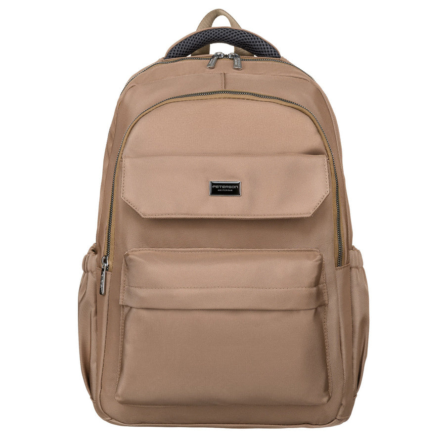 „Peterson“ kabininė kuprinė su reguliuojamomis petnešomis, ruda, tekstilinė RT56