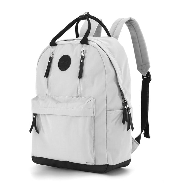 „Himawari“ unisex kuprinė nešiojamam kompiuteriui A4 darbui ir mokyklai, šviesiai pilka, poliesterinė RT50