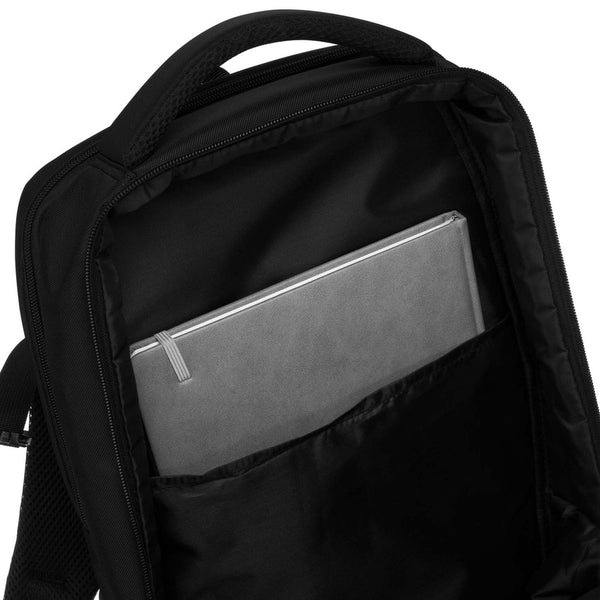 Juoda tekstilinė kelioninė kuprinė „Peterson“ su reguliuojamomis petnešomis K50