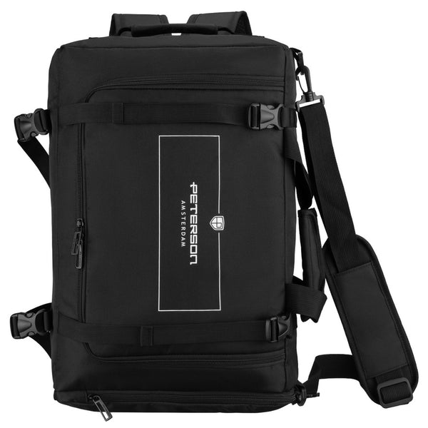 „Peterson“ kelioninė kuprinė (45x30x15 cm), poliesteris, juoda spalva