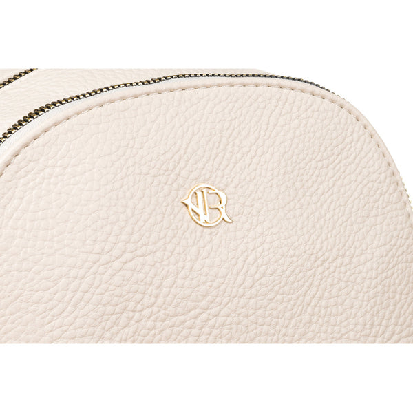 Smėlio spalvos tekstilinė kuprinė „Rovicky“ su reguliuojamomis petnešomis K41