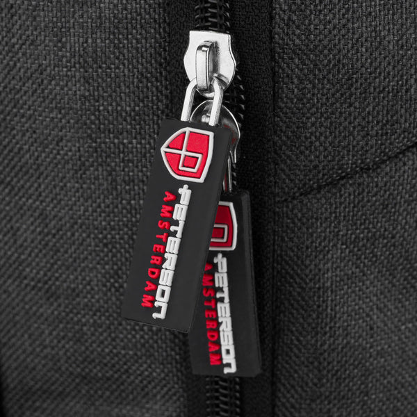 Vandeniui atspari poliesterinė kelioninė kuprinė „Peterson“, juoda K2