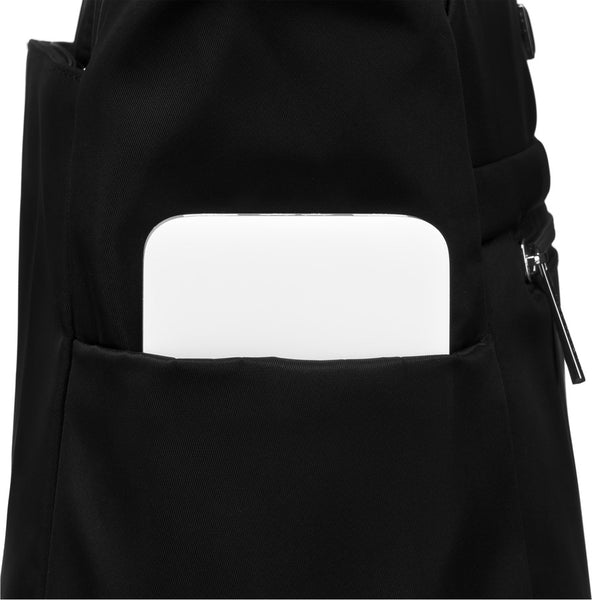 Talpi elegantiška moteriška shopper rankinė per petį „Peterson“, juoda, dirbtinė oda RM9
