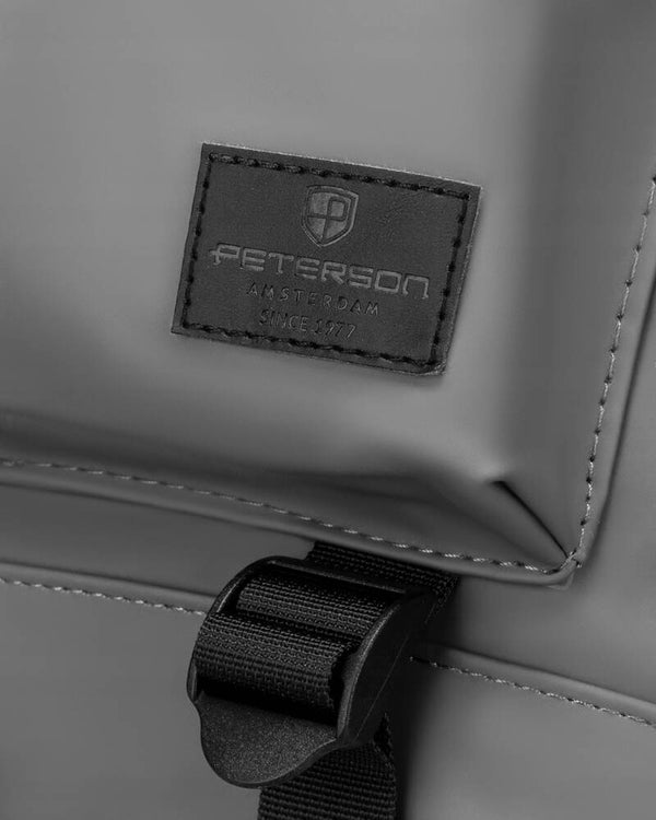 Talpi poliesterinė miesto kuprinė „Peterson“, pilka K22