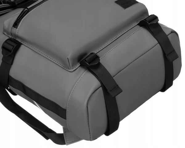 Talpi poliesterinė miesto kuprinė „Peterson“, pilka K22