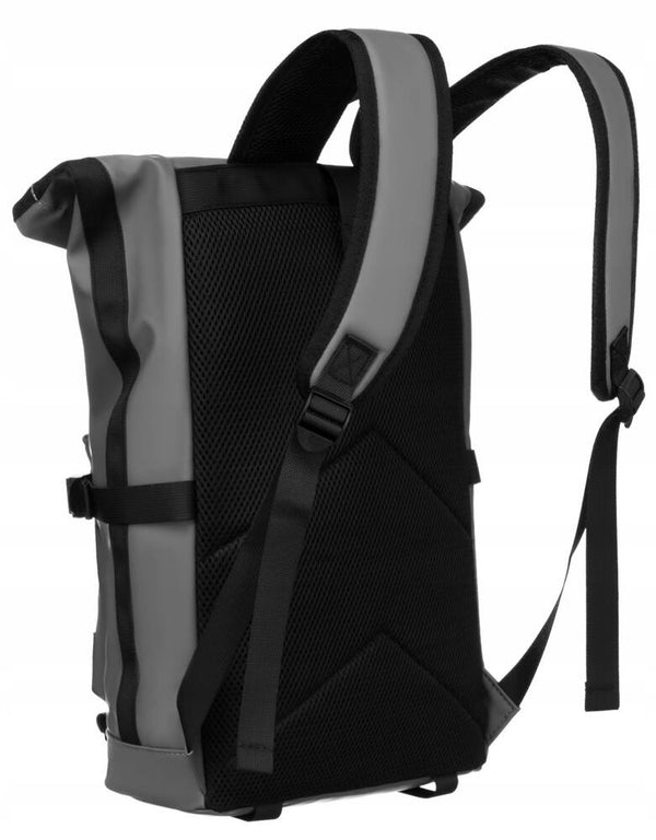 Talpi poliesterinė miesto kuprinė „Peterson“, pilka K22