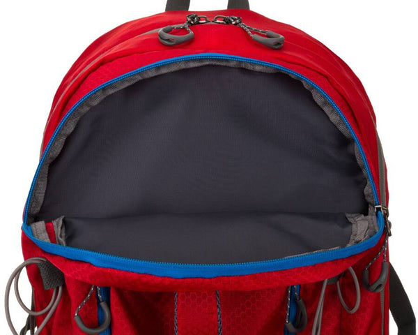 Talpi poliesterinė turistinė kuprinė „Peterson Outdoors“ su ventiliacijos sistema, raudona K12