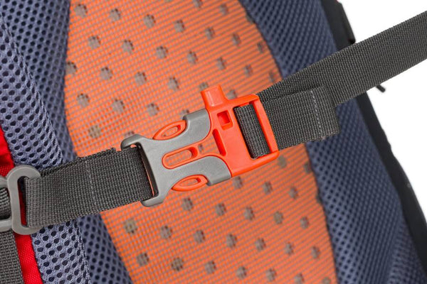 Talpi poliesterinė turistinė kuprinė „Peterson Outdoors“ su ventiliacijos sistema, raudona K12
