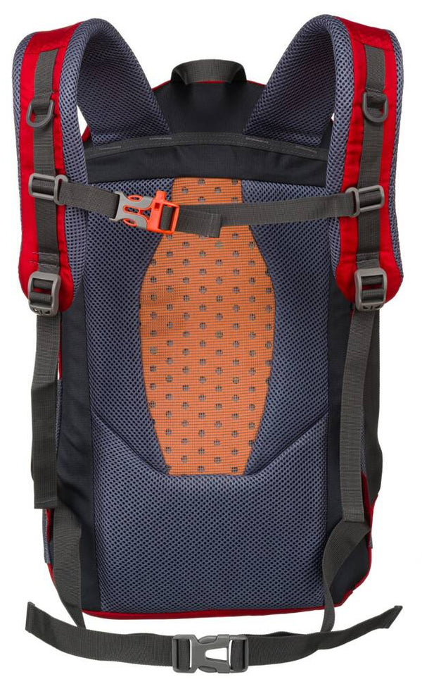 Talpi poliesterinė turistinė kuprinė „Peterson Outdoors“ su ventiliacijos sistema, raudona K12