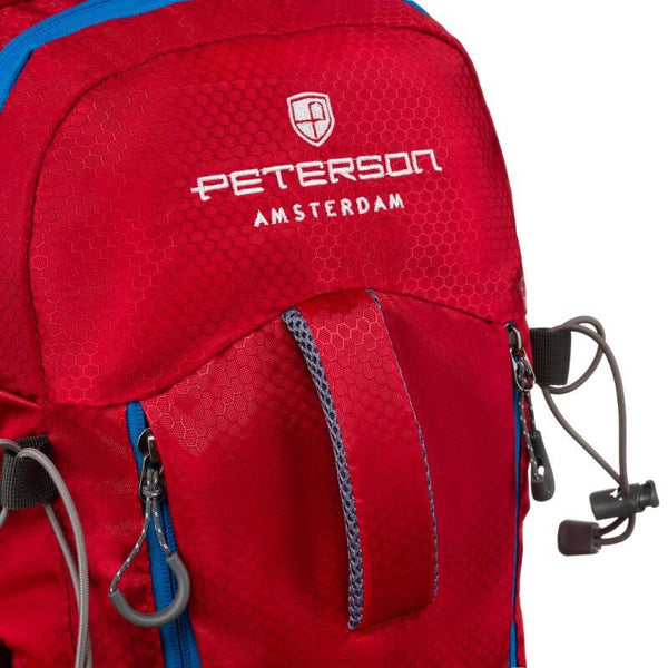 Talpi poliesterinė turistinė kuprinė „Peterson Outdoors“ su ventiliacijos sistema, raudona K12