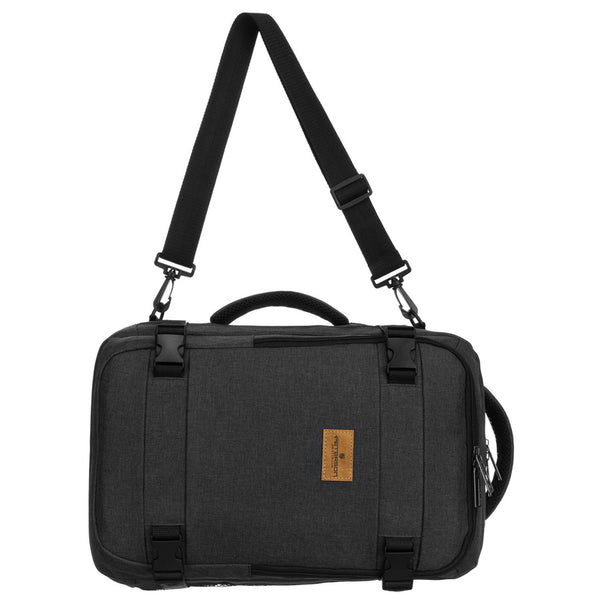 Talpi juoda poliesterinė kelioninė rankinio bagažo kuprinė „Peterson“ K53