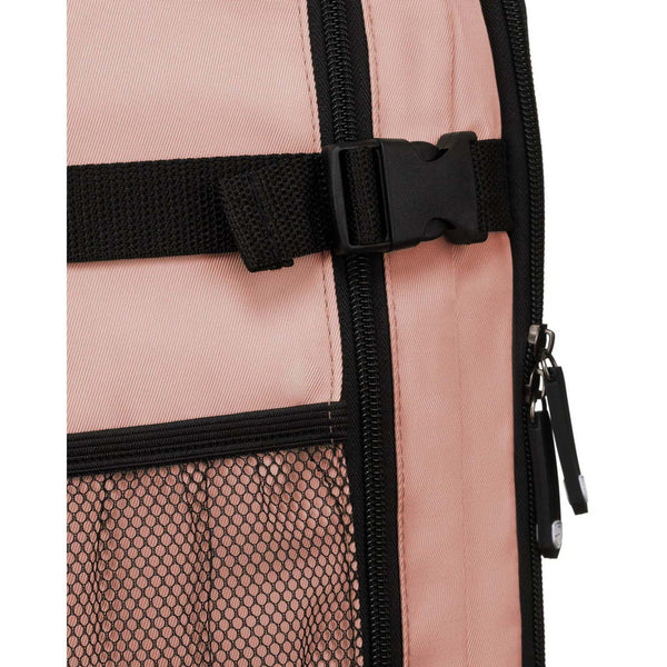 Talpi rožinė kelioninė rankinio bagažo kuprinė „Peterson“ su USB jungtimi K46