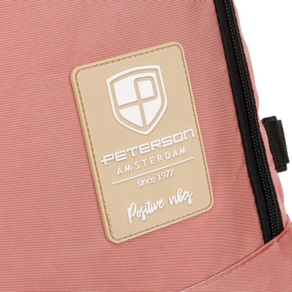 Talpi rožinė kelioninė rankinio bagažo kuprinė „Peterson“ su USB jungtimi K46