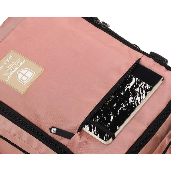 Talpi rožinė kelioninė rankinio bagažo kuprinė „Peterson“ su USB jungtimi K46