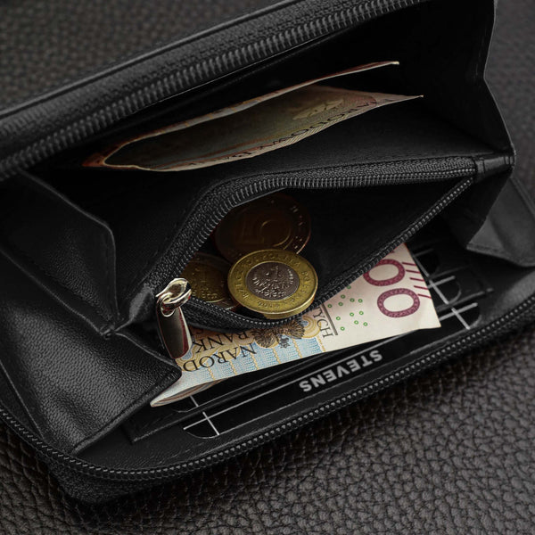 Užsegama piniginė moterims Stevens su RFID D1