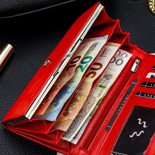 Moteriška odinė piniginė Stevens P39 D1868