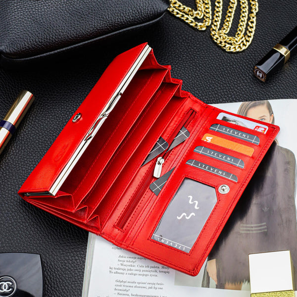 Moteriška odinė piniginė Stevens P39 D1868