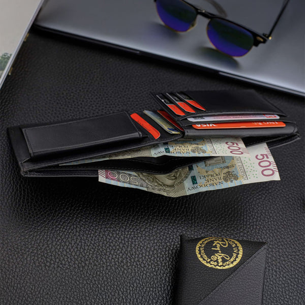 Vyriška piniginė ir diržas Pierre Cardin dėžutėje, juoda, natūrali oda