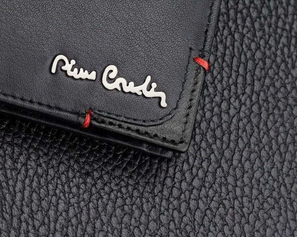 Vyriška piniginė Pierre Cardin, juoda, natūrali oda, RFID apsauga 8806