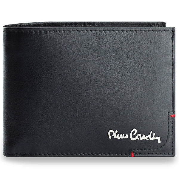 Dovanų rinkinys vyrams: odinė piniginė Pierre Cardin RFID, odinis diržas 75TILAK8806BL