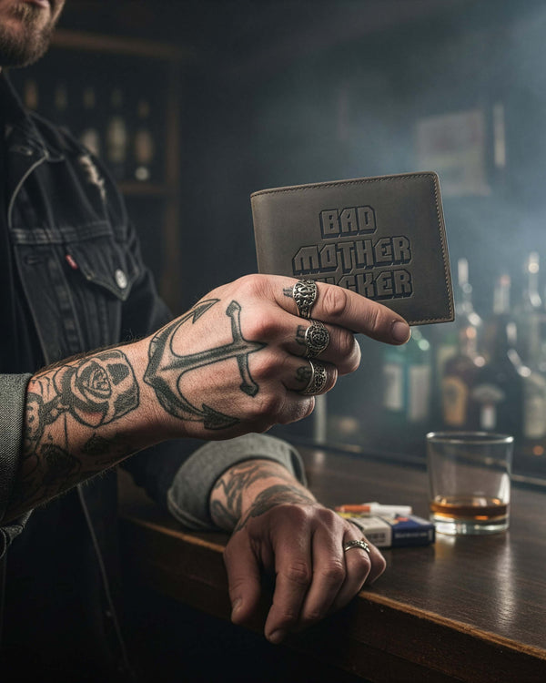 Vyriška odinė piniginė Stevens, ruda CB-8888-R