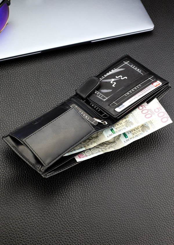 Odinė piniginė vyrams Stevens DP04 S703