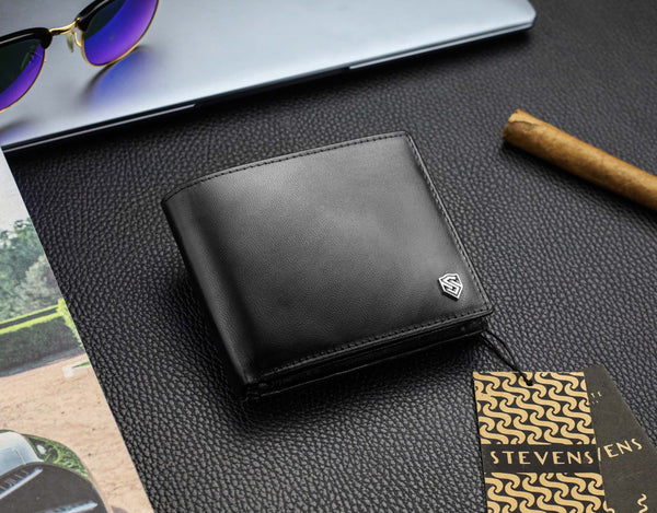 Odinė piniginė vyrams Stevens DP04 S703