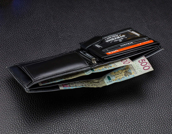 Odinė piniginė vyrams Stevens DP04 S703