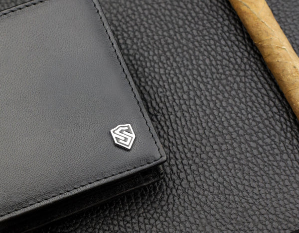 Odinė piniginė vyrams Stevens DP04 S703