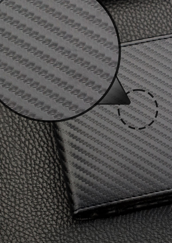 Vyriška odinė piniginė Stevens, juoda, RFID apsauga