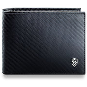 Vyriška odinė piniginė Stevens, juoda, RFID apsauga