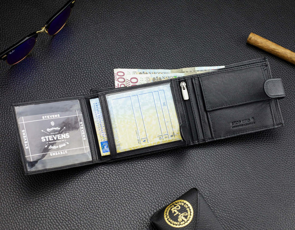 Dovanų rinkinys vyrams, piniginė su dvipusiu diržu Stevens 325A D149