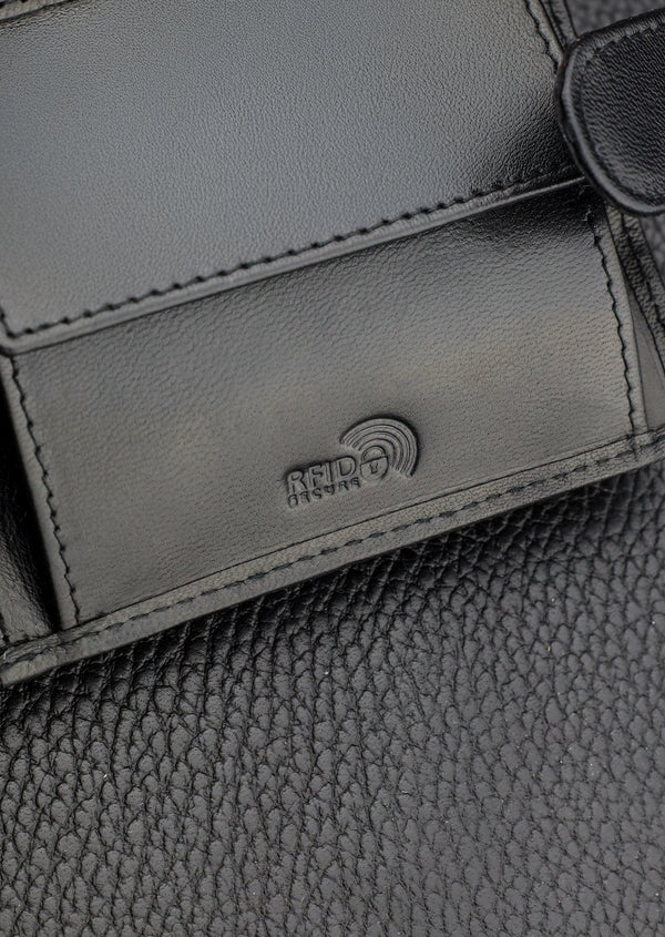 Vyriška odinė piniginė Stevens Z3-325A, juoda S182