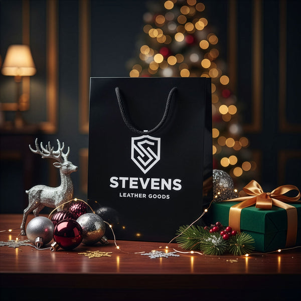 Vyriška odinė piniginė STEVENS su maišeliu, juoda, RFID apsauga Z03-326A