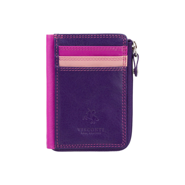 Odinė piniginė Visconti RB110, violetinė