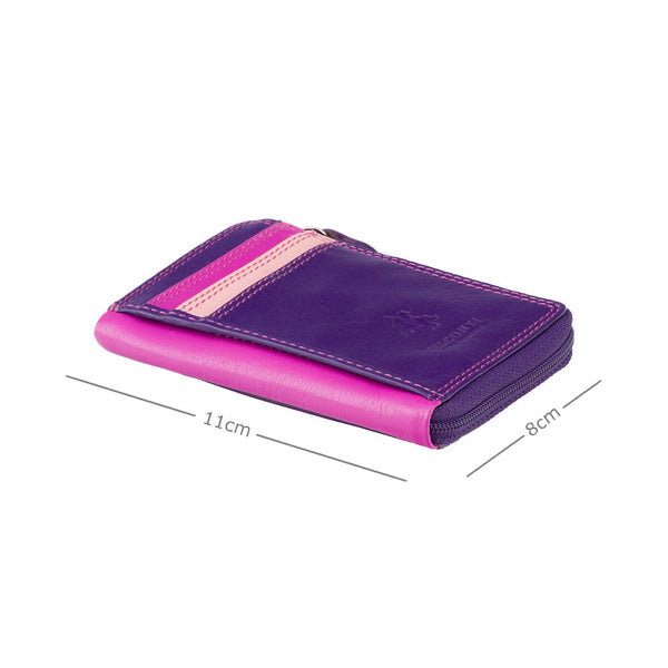 Odinė piniginė Visconti RB110, violetinė