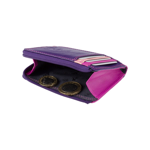 Odinė piniginė Visconti RB110, violetinė