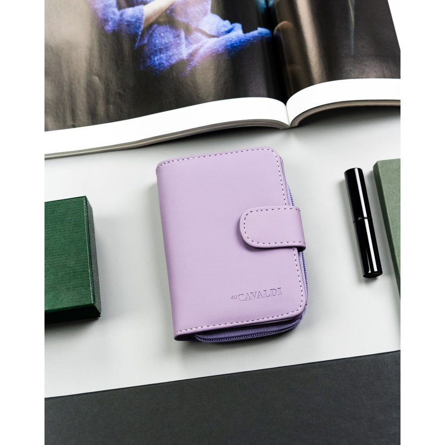 Moteriška 4U Cavaldi ekologiškos odos piniginė, talpinanti automobilio registracijos liudijimą, violetinė TL4