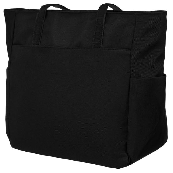 Praktiška moteriška „Peterson“ shopper tipo rankinė ant peties, juoda, iš dirbtinės odos RP63