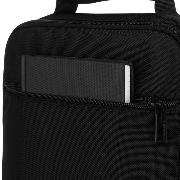 Peterson vyriška dviejų skyrių juoda „Cordura“ rankinė per petį su užtrauktuku RP18