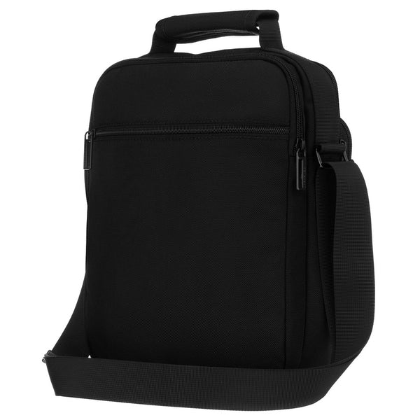 Peterson vyriška dviejų skyrių juoda „Cordura“ rankinė per petį su užtrauktuku RP18